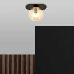 Emibig Taklampa Plaza Stål Svart | Passande för 1x E14 - Max 10W
