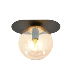 Emibig Taklampa Plaza Stål Svart | Passande för 1x E14 - Max 10W