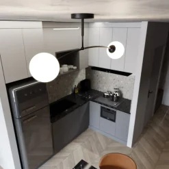 Emibig Taklampa Pregos Stål Svart | Passande för 2x E14 - Max 10W