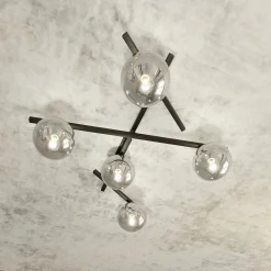Emibig Taklampa Smart Stål Svart | Passande för 5x E14 - Max 10W