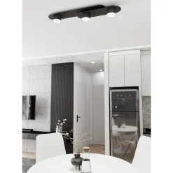 Emibig Taklampa Stilo Stål Svart | Passande för 3x GX53 - Max 12W