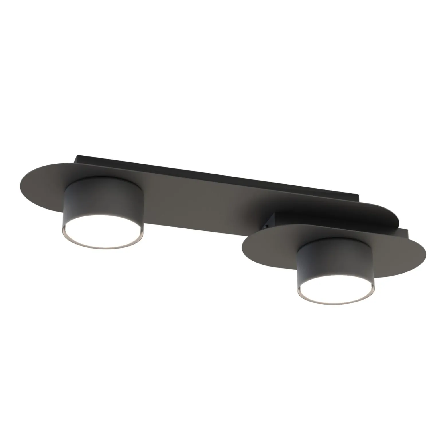 Emibig Taklampa Stilo Stål Svart | Passande för 2x GX53 - Max 12W