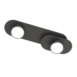 Emibig Taklampa Stilo Stål Svart | Passande för 2x GX53 - Max 12W