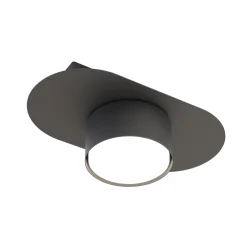 Emibig Taklampa Stilo Stål Svart | Passande för 1x GX53 - Max 12W
