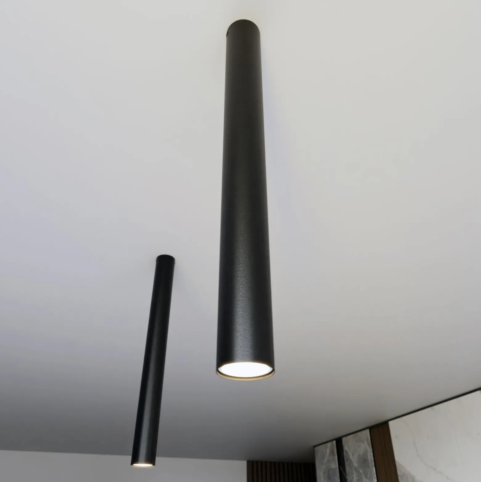 Emibig Taklampa Tecno Stål Svart | Passande för 1x GU10 - Max 8W