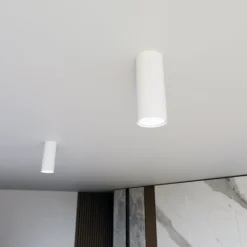 Emibig Taklampa Tecno Stål Vit | Passande för 1x GU10 - Max 8W