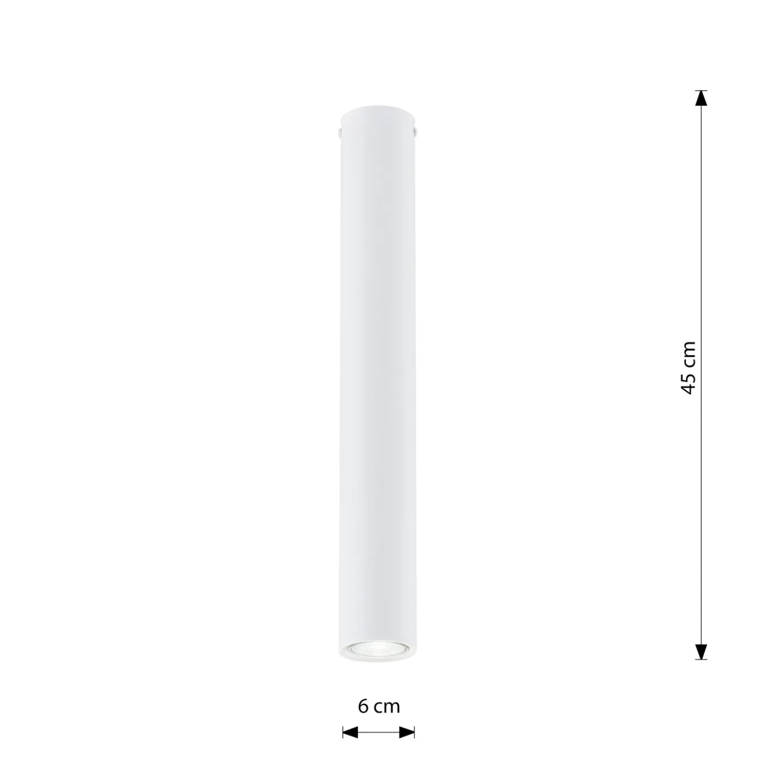 Emibig Taklampa Tecno Stål Vit | Passande för 1x GU10 - Max 8W