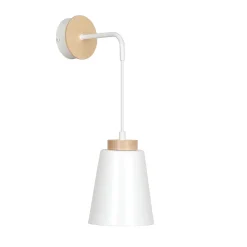 Emibig Vägglampa Bolero Stål Vit | Passande för 1x E27 - Max 15W