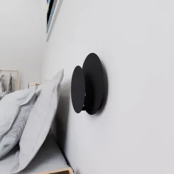 Emibig Vägglampa Cirkel Stål Svart | Passande för 1x G9 - Max 8W