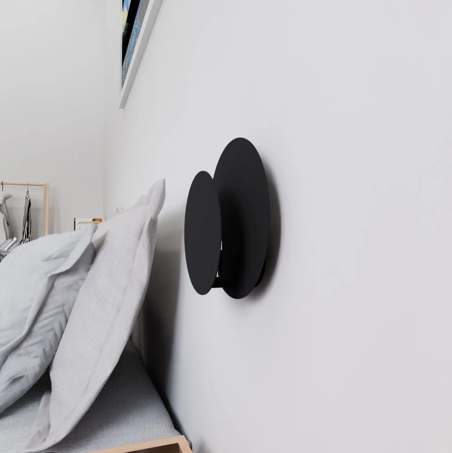 Emibig Vägglampa Cirkel Stål Svart | Passande för 1x G9 - Max 8W