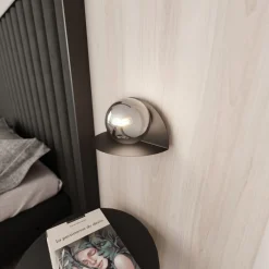Emibig Vägglampa Form Stål Svart | Passande för 1x E14 - Max 10W