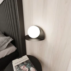 Emibig Vägglampa Form Stål Svart | Passande för 1x E14 - Max 10W