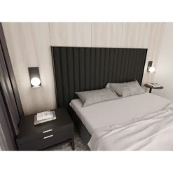 Emibig Vägglampa Form Stål Svart | Passande för 1x E14 - Max 10W