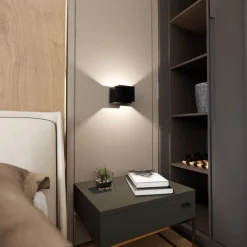 Emibig Vägglampa Frost Stål Svart | Passande för 1x G9 - Max 8W