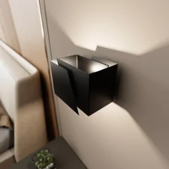 Emibig Vägglampa Frost Stål Svart | Passande för 1x G9 - Max 8W