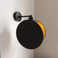 Emibig Vägglampa Motif Stål Svart | Passande för 1x E27 - Max 15W