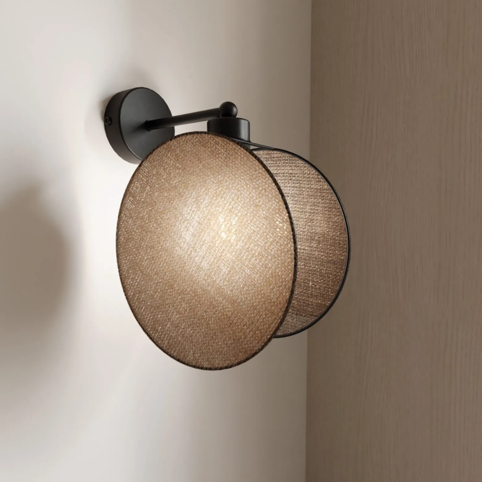 Emibig Vägglampa Motif Stål Svart | Passande för 1x E27 - Max 15W