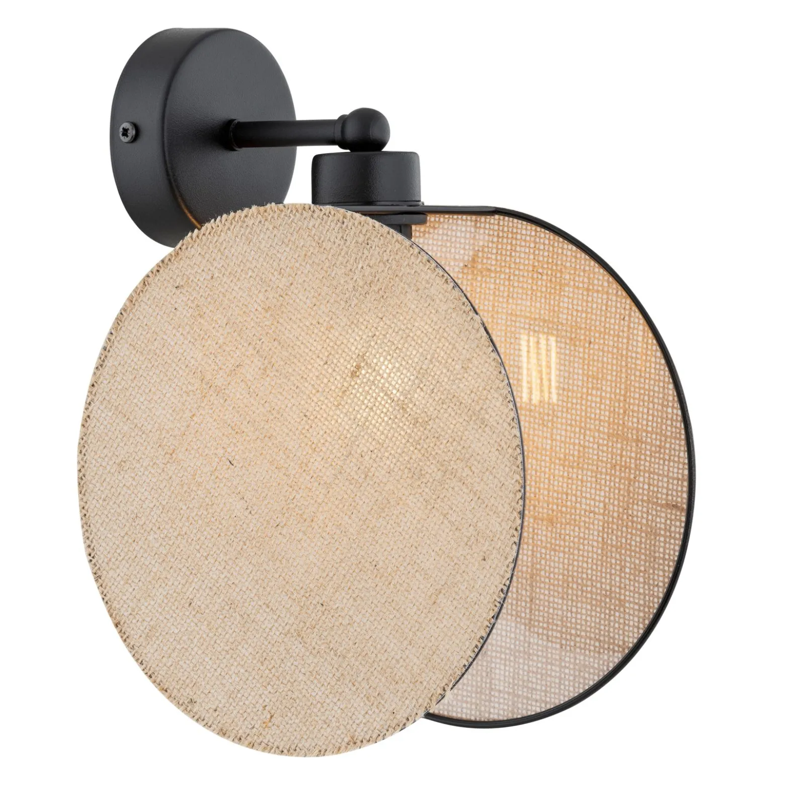 Emibig Vägglampa Motif Stål Svart | Passande för 1x E27 - Max 15W