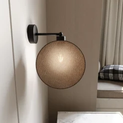 Emibig Vägglampa Motif Stål Svart | Passande för 1x E27 - Max 15W