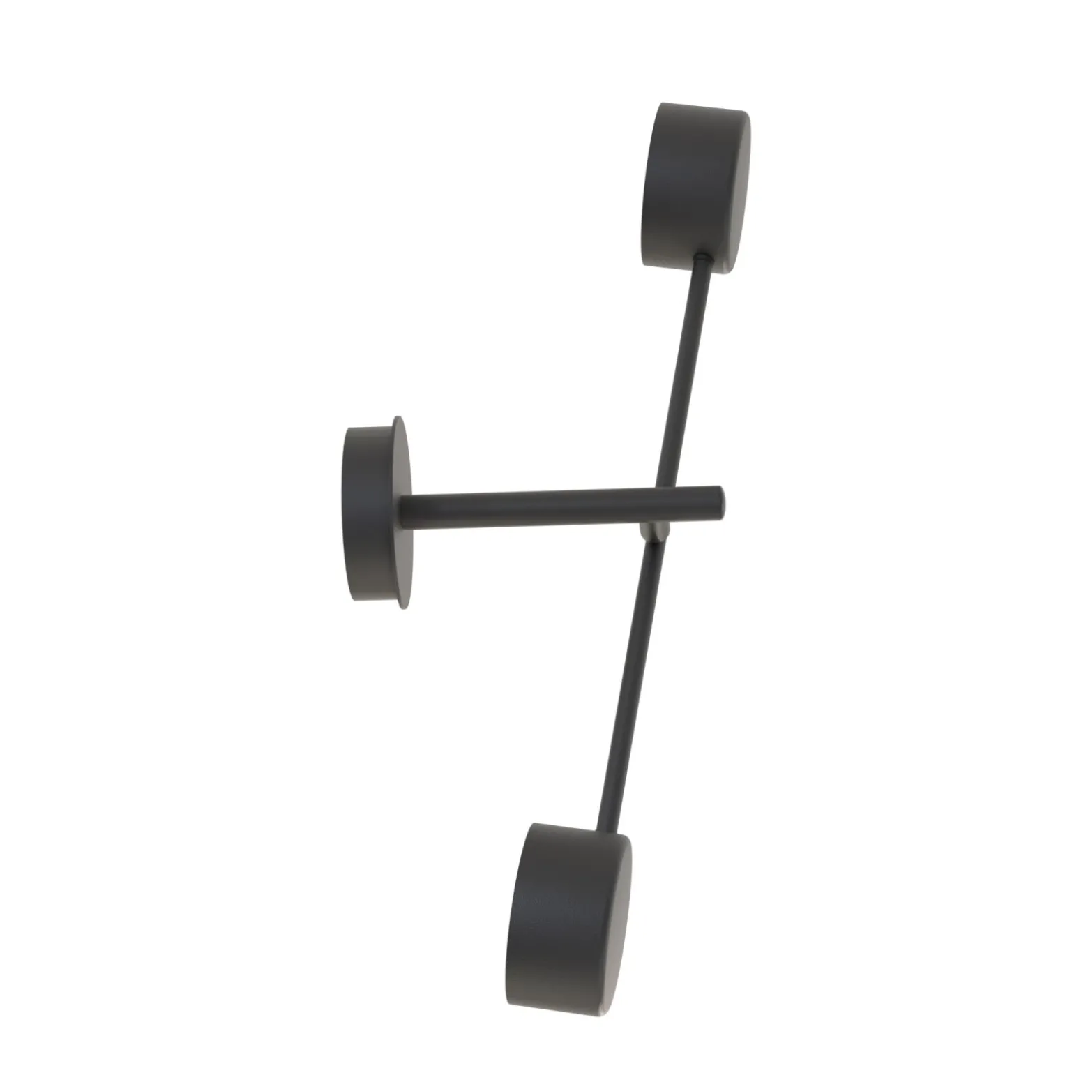 Emibig Vägglampa Natsu Stål Svart | Passande för 2x GX53 - Max 12W
