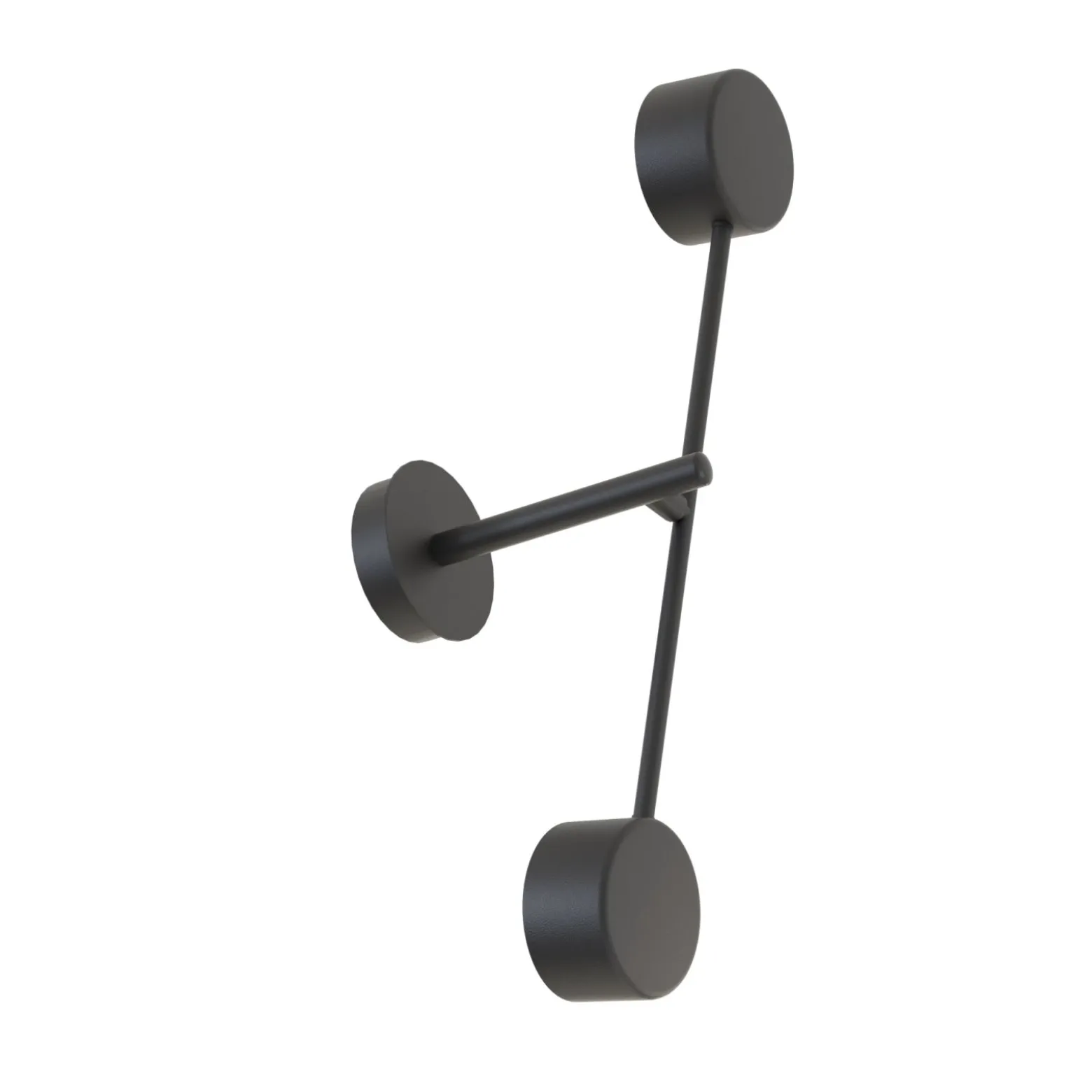Emibig Vägglampa Natsu Stål Svart | Passande för 2x GX53 - Max 12W