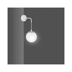 Emibig Vägglampa Ognis Stål Vit | Passande för 1x E27 - Max 10W