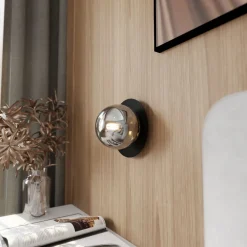 Emibig Vägglampa Oslo Stål Svart | Passande för 1x E14 - Max 10W
