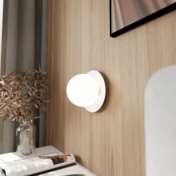 Emibig Vägglampa Oslo Stål Vit | Passande för 1x E14 - Max 10W