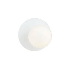 Emibig Vägglampa Oslo Stål Vit | Passande för 1x E14 - Max 10W