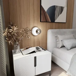 Emibig Vägglampa Oslo Stål Vit | Passande för 1x E14 - Max 10W