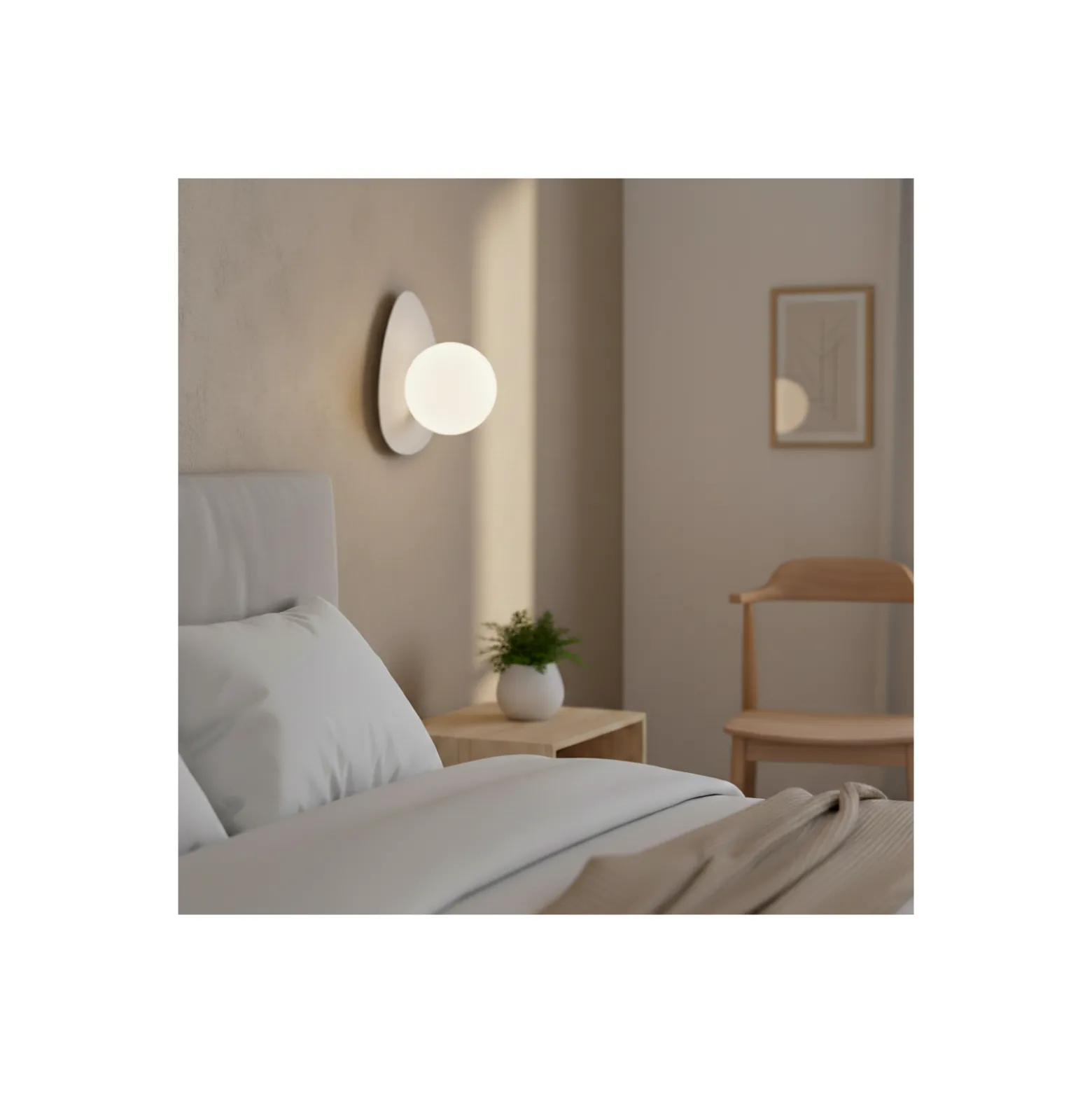 Emibig Vägglampa Ovo Stål Vit | Passande för 1x G9 - Max 8W