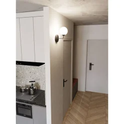 Emibig Vägglampa Pregos Stål Svart | Passande för 1x E14 - Max 10W