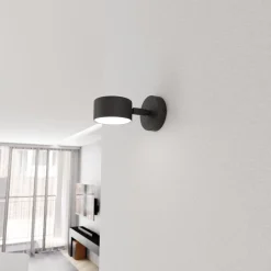 Emibig Vägglampa Sora Stål Svart | Passande för 1x GX53 - Max 12W