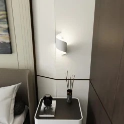 Emibig Vägglampa Spiner Stål Vit | Passande för 1x G9 - Max 8W