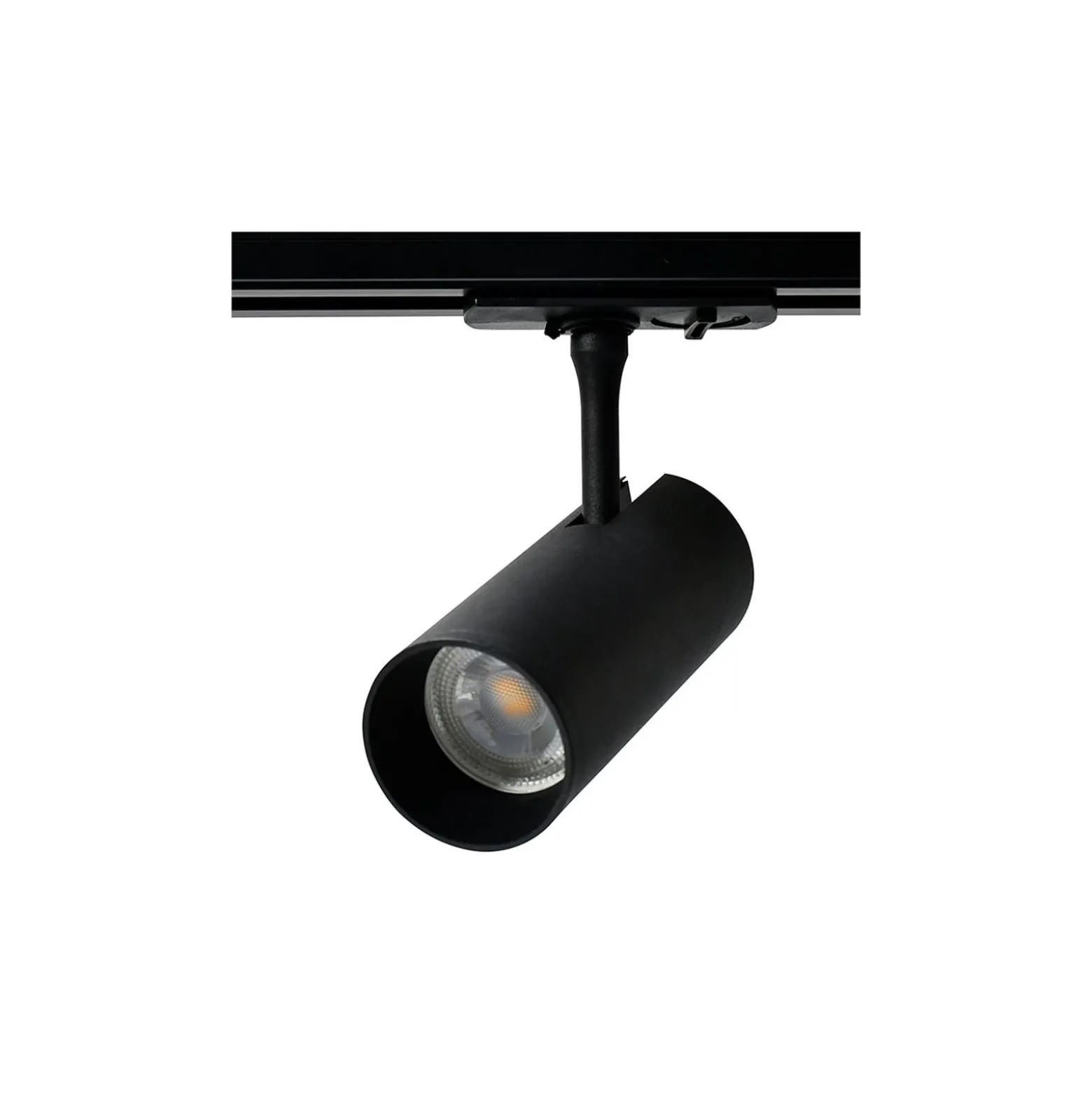 1-Fas Rail Spot Cylinder Svart | Passande för GU10