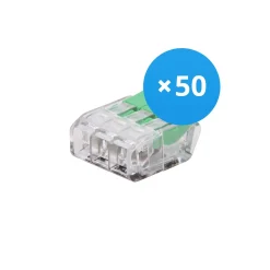 Flerpack 50x Skruvanslutning Anslutningsstycke | Universal | 3 Tråds | 0.2-4.0MM²
