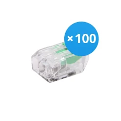 Flerpack 100x Skruvanslutning Anslutningsstycke | Universal | 2 Tråds | 0.2-4.0MM