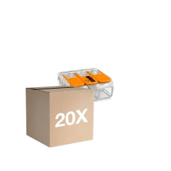 Flerpack 20x Wago 221-413 Skruvanslutning Anslutningsstycke| 3 Tråd Anslutning