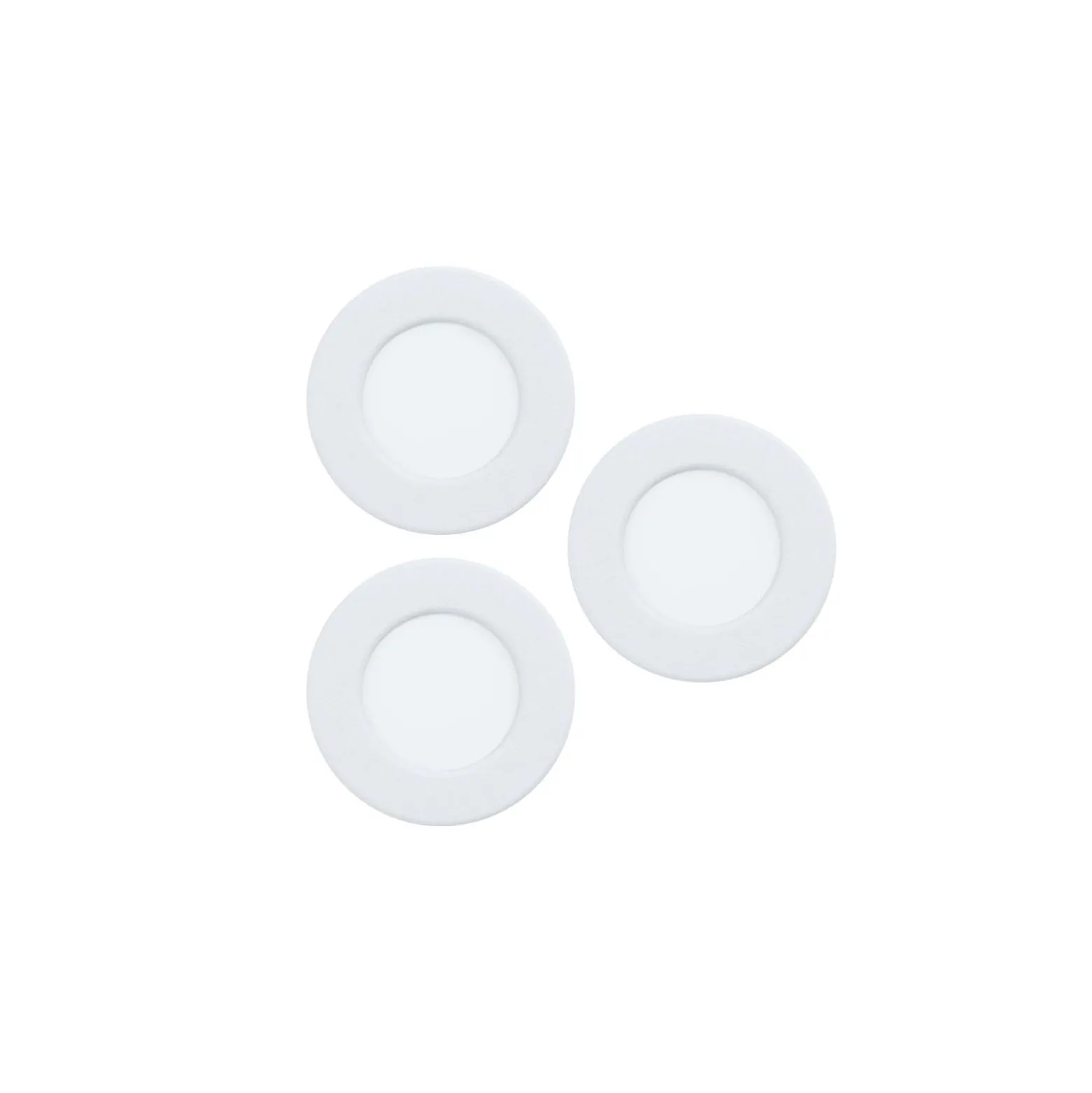 Flerpack 3x Eglo Infälld Spot Fueva 6 Plast Vit 11.1W 1350lm - 827-840-865 CCT
