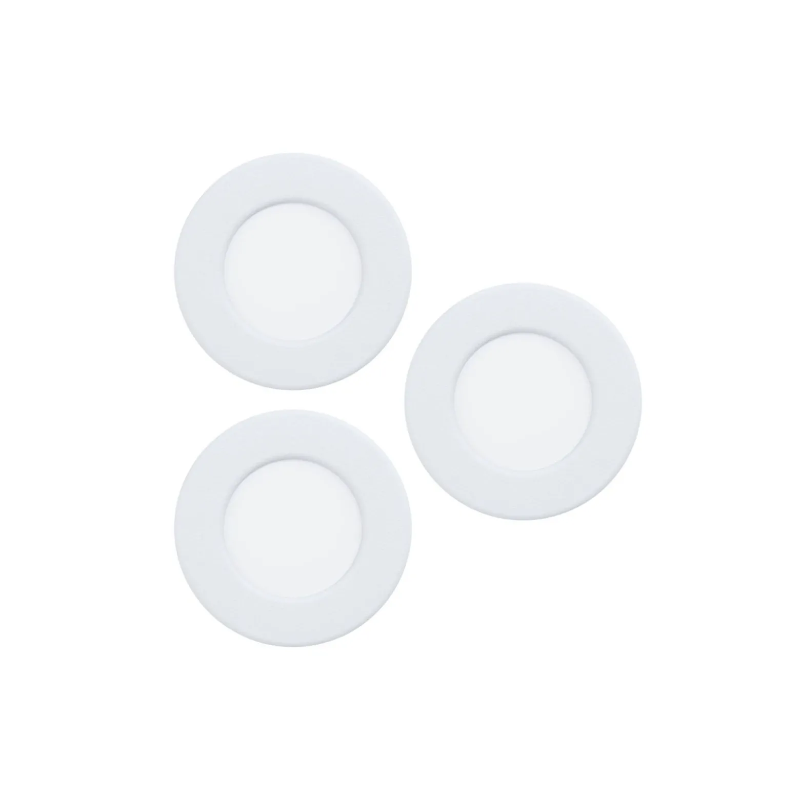 Flerpack 3x Eglo Infälld Spot Fueva 6 Plast Vit 11.1W 1350lm - 827-840-865 CCT