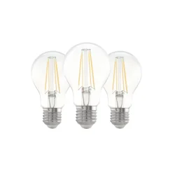 Flerpack 3x Eglo LED Päron E27 Filament Klar 21W 806lm - 827 Extra Varm Vit | Ersättare 60W
