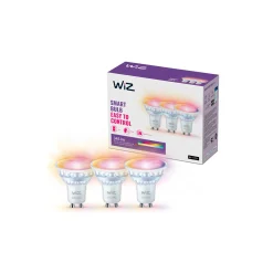 Flerpack 3x WiZ Smart LED Spot GU10 PAR16 5W 400lm 36D | Bästa Färgåtergivning - Dimbar - Ersättare 50W