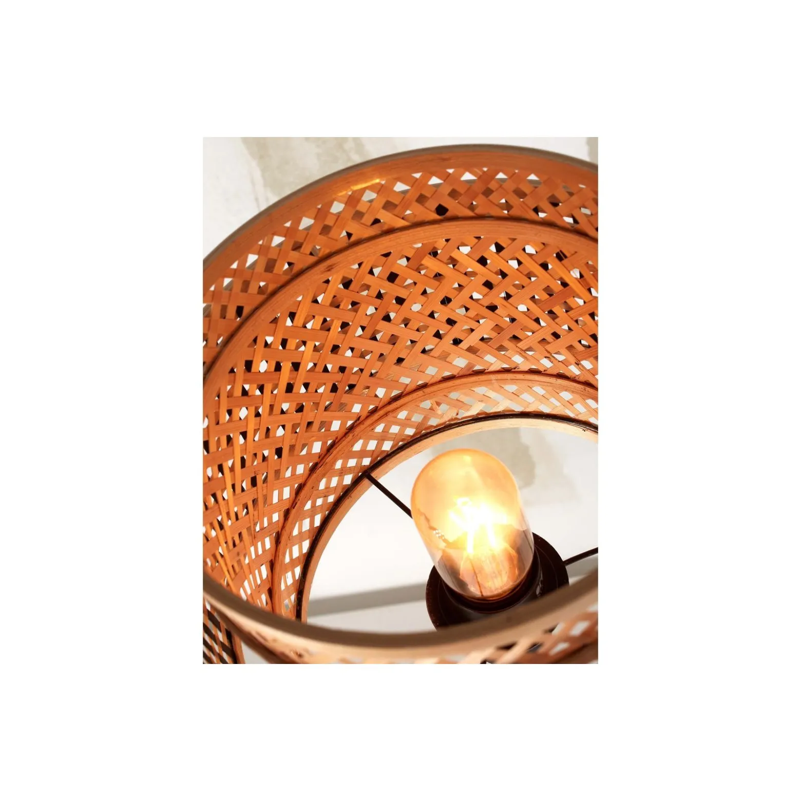 Good&Mojo Bordslampa Bhutan Bambu Brun | Passande för 1x E27