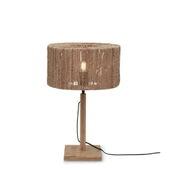 Good&Mojo Bordslampa Iguazu Bambu Brun | Passande för 1x E27