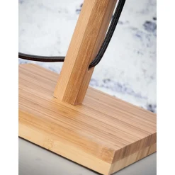 Good&Mojo Bordslampa Iguazu Bambu Brun | Passande för 1x E27