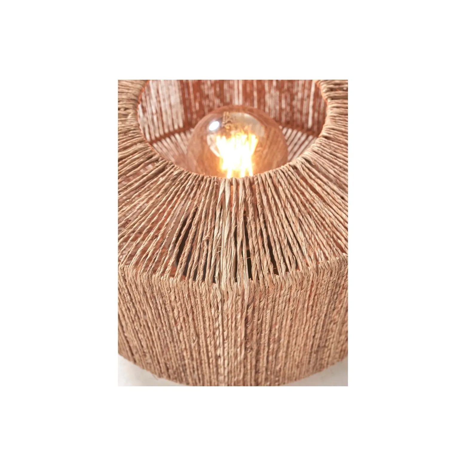 Good&Mojo Bordslampa Iguazu Textil Brun S | Passande för 1x E27
