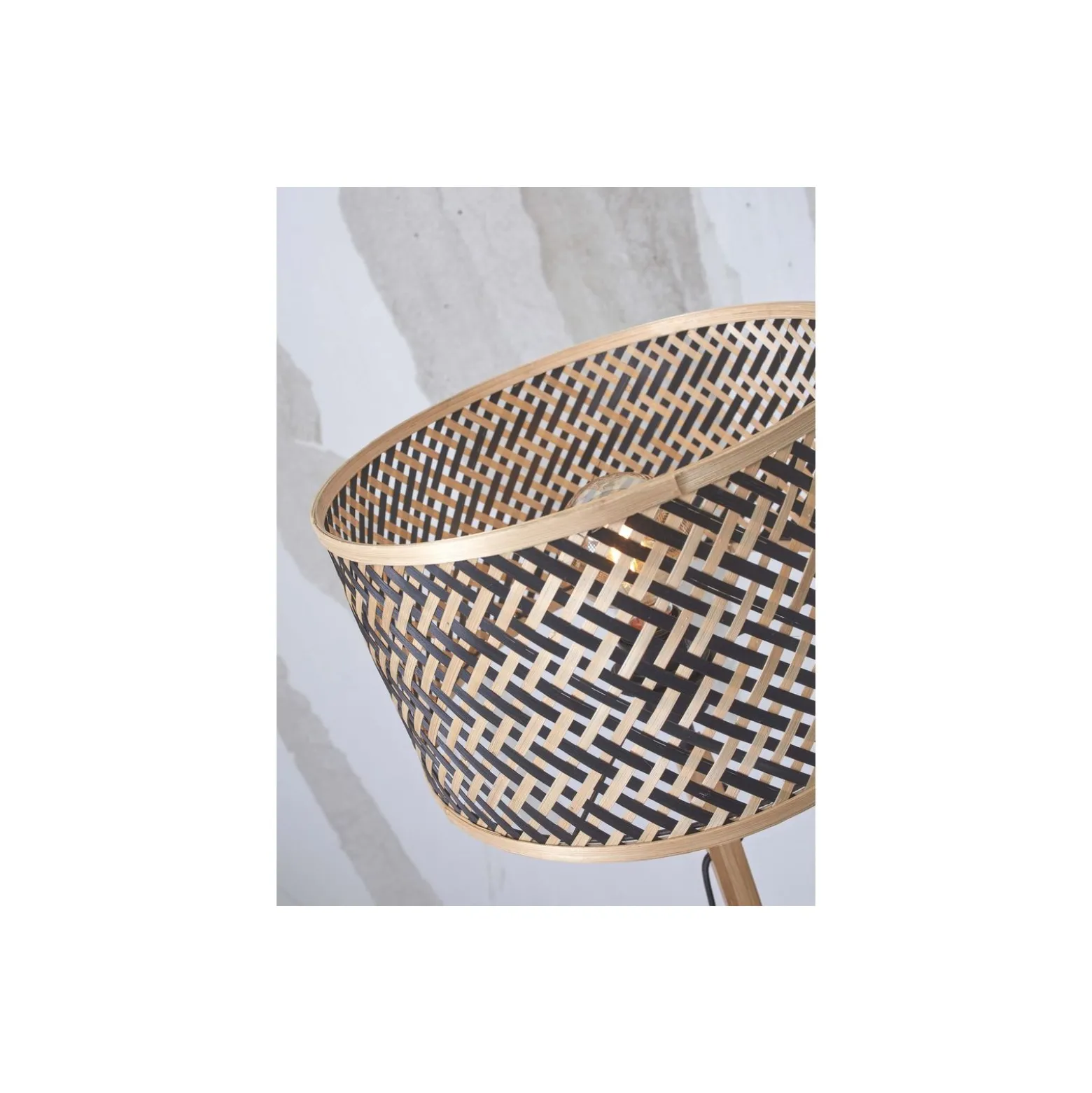 Good&Mojo Bordslampa Java Bambu Brun | Passande för 1x E27