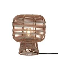 Good&Mojo Bordslampa Tanami Rattan Brun | Passande för 1x E27