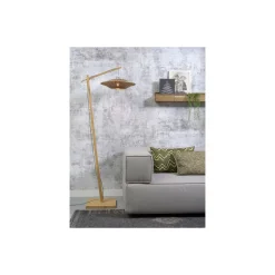 Good&Mojo Golvlampa Bali Bambu Svart | Passande för 1x E27