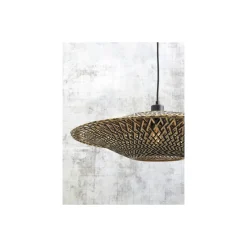 Good&Mojo Golvlampa Bali Bambu Svart | Passande för 1x E27